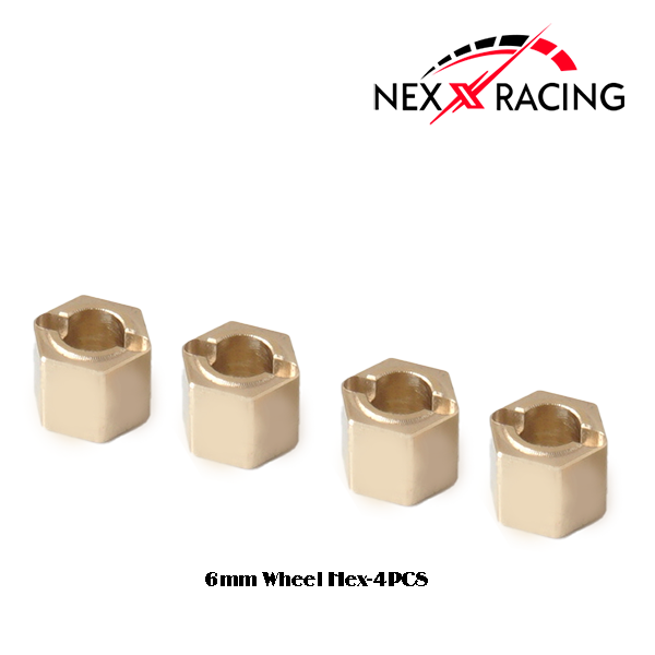 NX-371-7 BRASS WHEEL HUB FOR FMS FCX24 ( MAX SMASHER AND POWER WAGON)