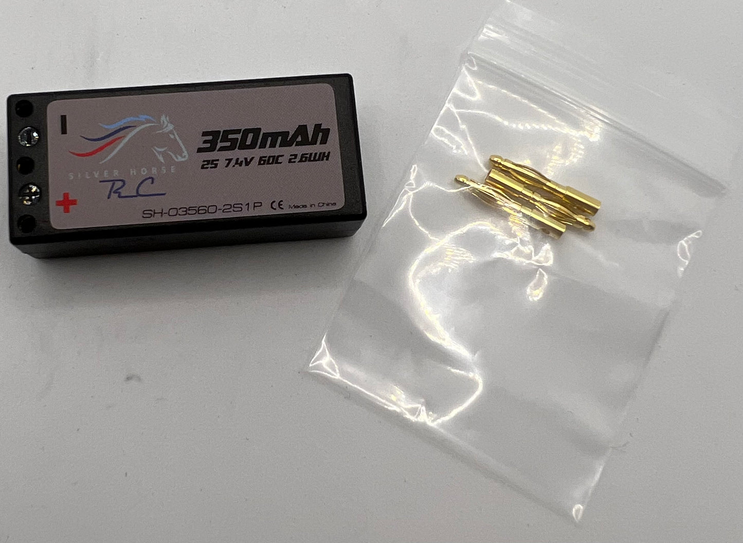 Silver Horse 350mAh 7.4v 60c Lipo Racing Battery