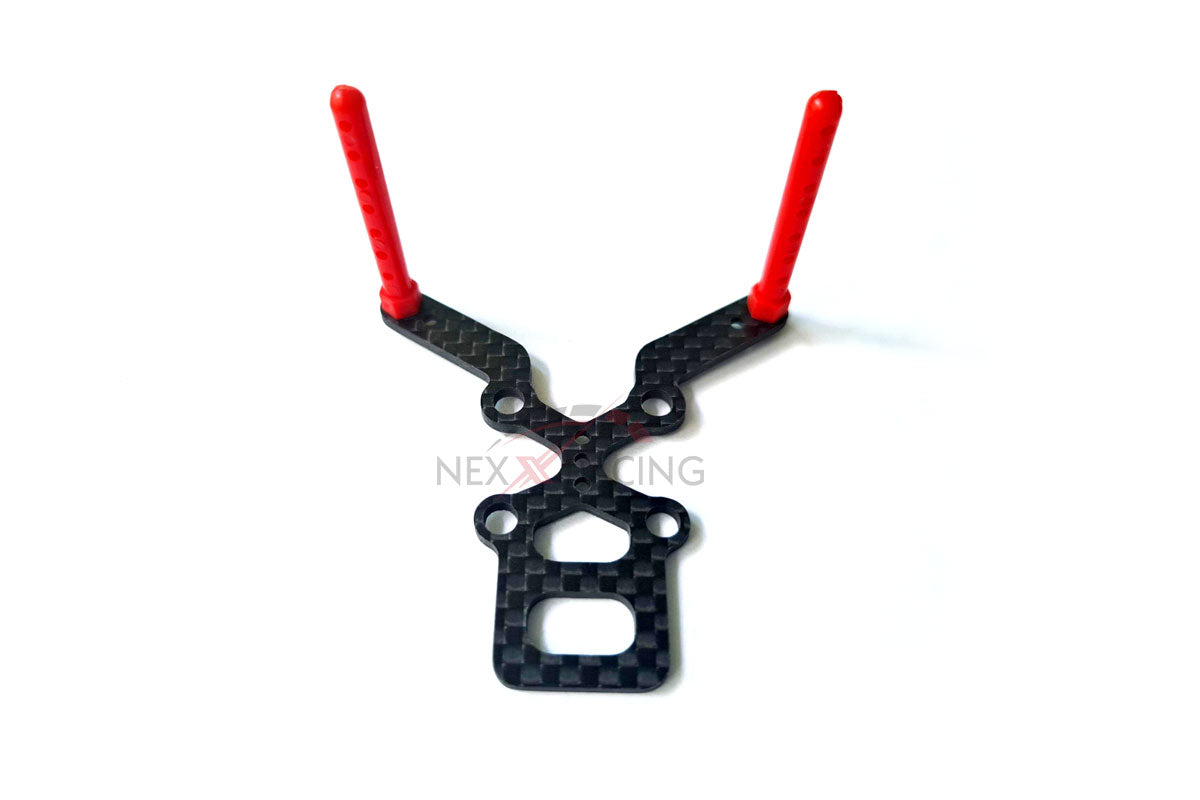 NX-020 Nexx Racing Mini-Z Lexan Body Post Sensor Mount Carbon