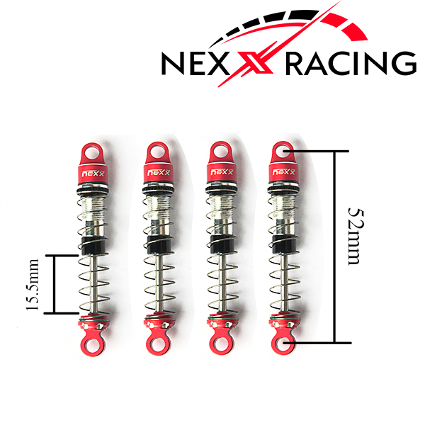 NX-403- Nexx Racing Oil Shock (4 pcs) for 1/24 AX24