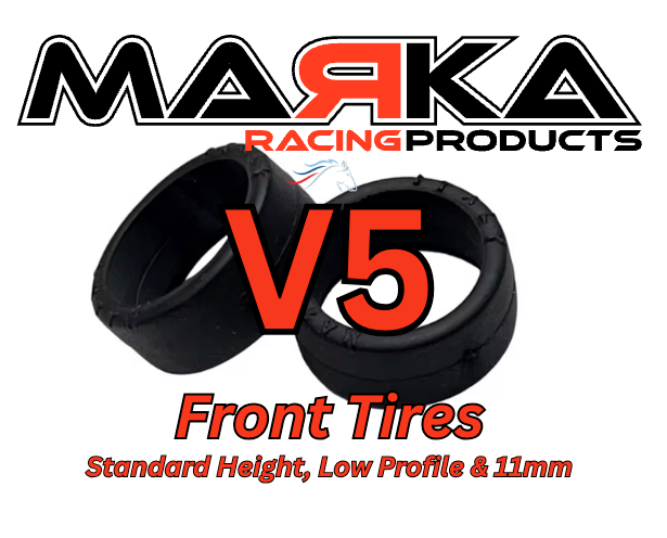Marka V5 Front Tires 10,15,20,25,30,35 8.5mm Normal Height, 8.5 mm Low Profile and 11 mm