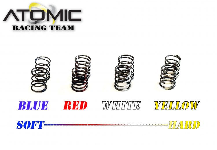 Atomic Racing BZ3 Spring Set - Soft (1 Blue, 2 Red, 3 White, 4 Yellow)