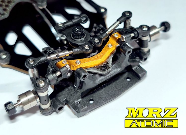 MRZ-UP15 UPPER arm MOUNT for 4 degree caster, GOLD