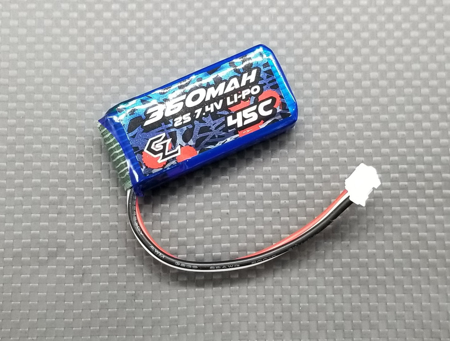 2S 360mAh Lipo battery pack