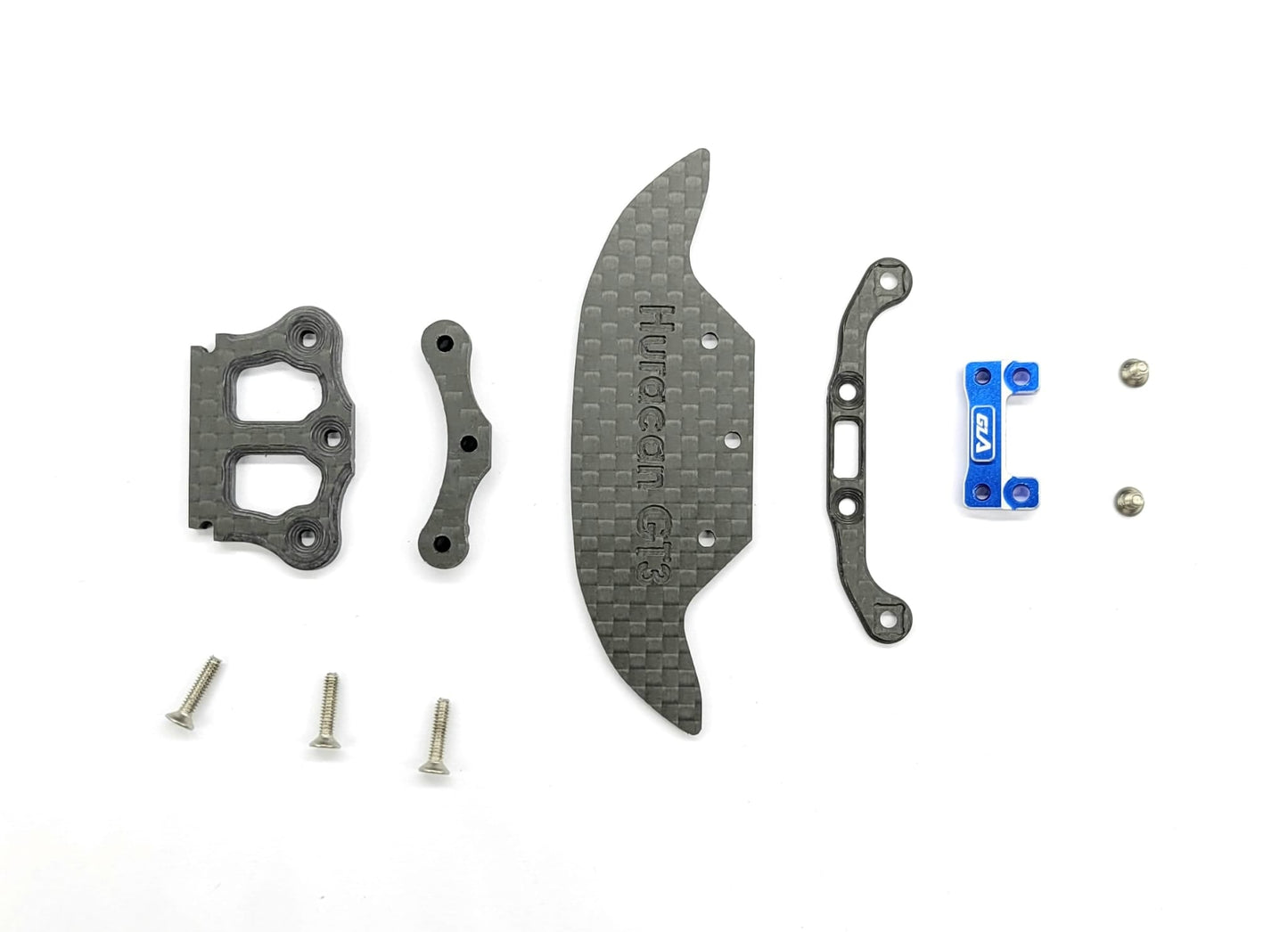 Giulia Front carbon bumper & rear carbon post set for GL LBO GT3 hard body