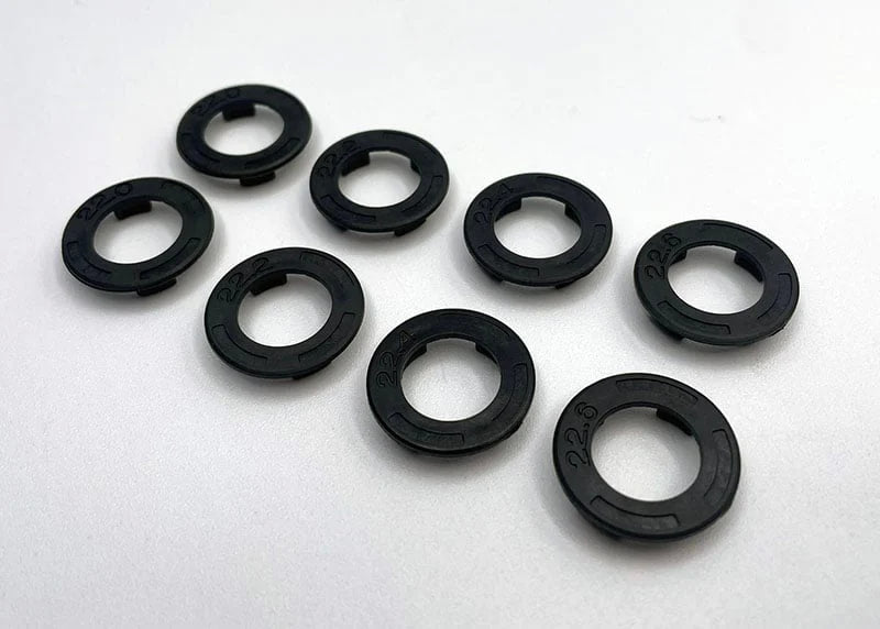 REFLEX RACING WHEEL SPEED DISH SIDE WALL PLATE SET (22.0,22.2,22.4,22.6) - BLACK