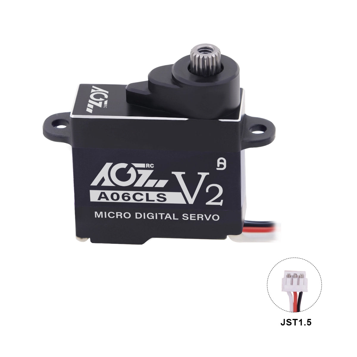 AGFRC - A06CLS V2 SERVO (20T Spline, JST 1.5 Plug)