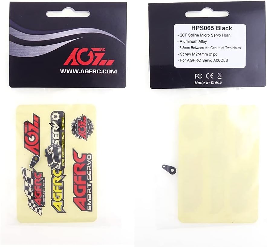 AGFRC - 20T CNC Metal Micro Servo Horn for A06CLS V2 20T RC Servo