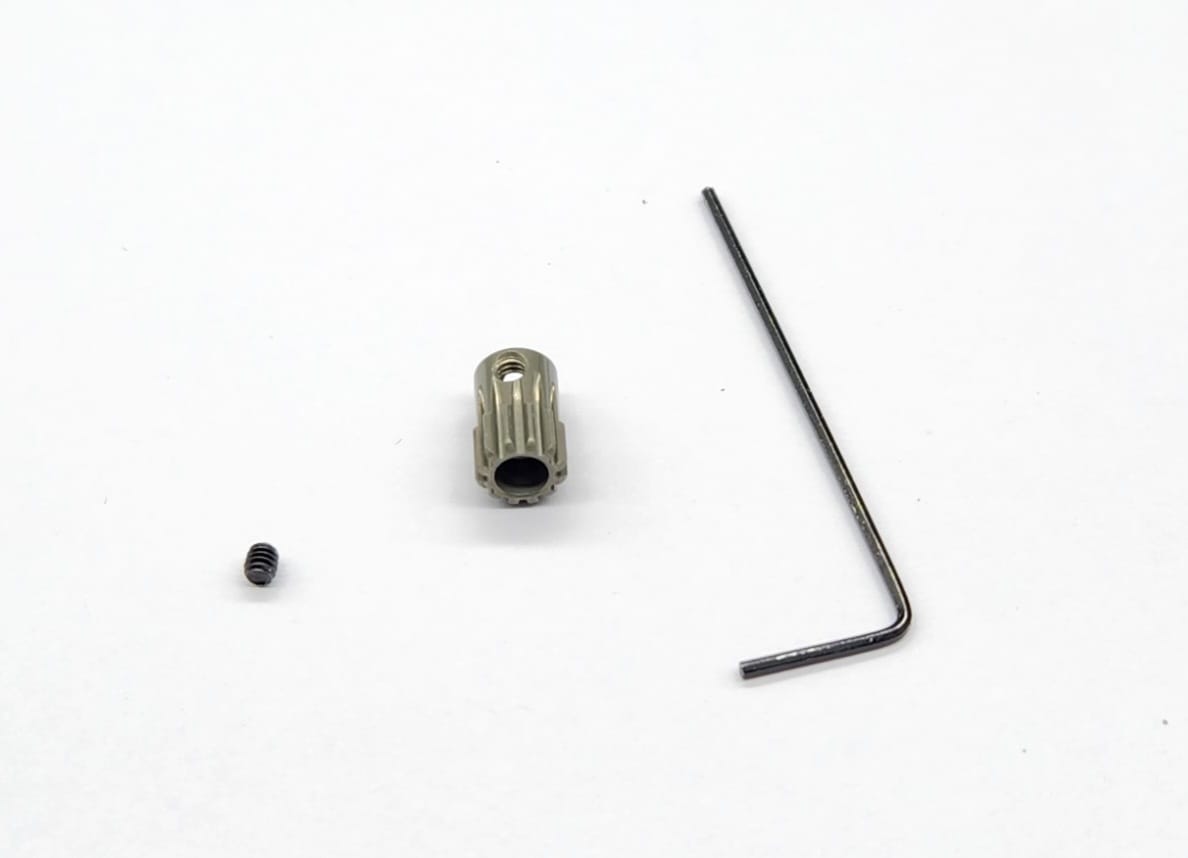 GL-GTR Alu hard coated 64 pitch pinion(12T)