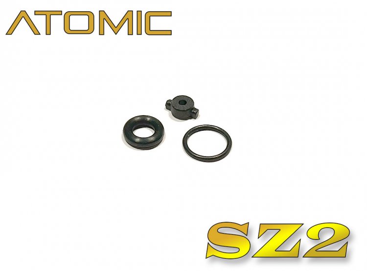 Atomic Racing SZ2-UP08P1 DIFFERETIAL NUT & O-rings for: ALUMINUM DIFF (SZ2-UP08)