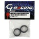 GL Racing 8.5mm 17Degree Non-Tread Rubber Slick Racing Tire 2 pcs For Mini-Z