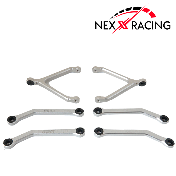 NX-368-S CHASSIS LINKS SET ALU 7075 T6 FOR FMS FCX24 ( MAX SMASHER AND POWER WAGON)