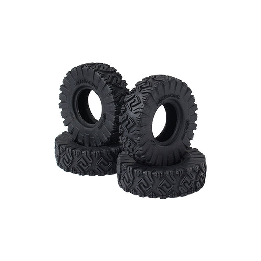 GK-008 Nexx Racing Gekko 1.0″ Rubber M/T (Multi Terrain) Tires (Medium) for 1/24 RC Crawler Car (4pcs)