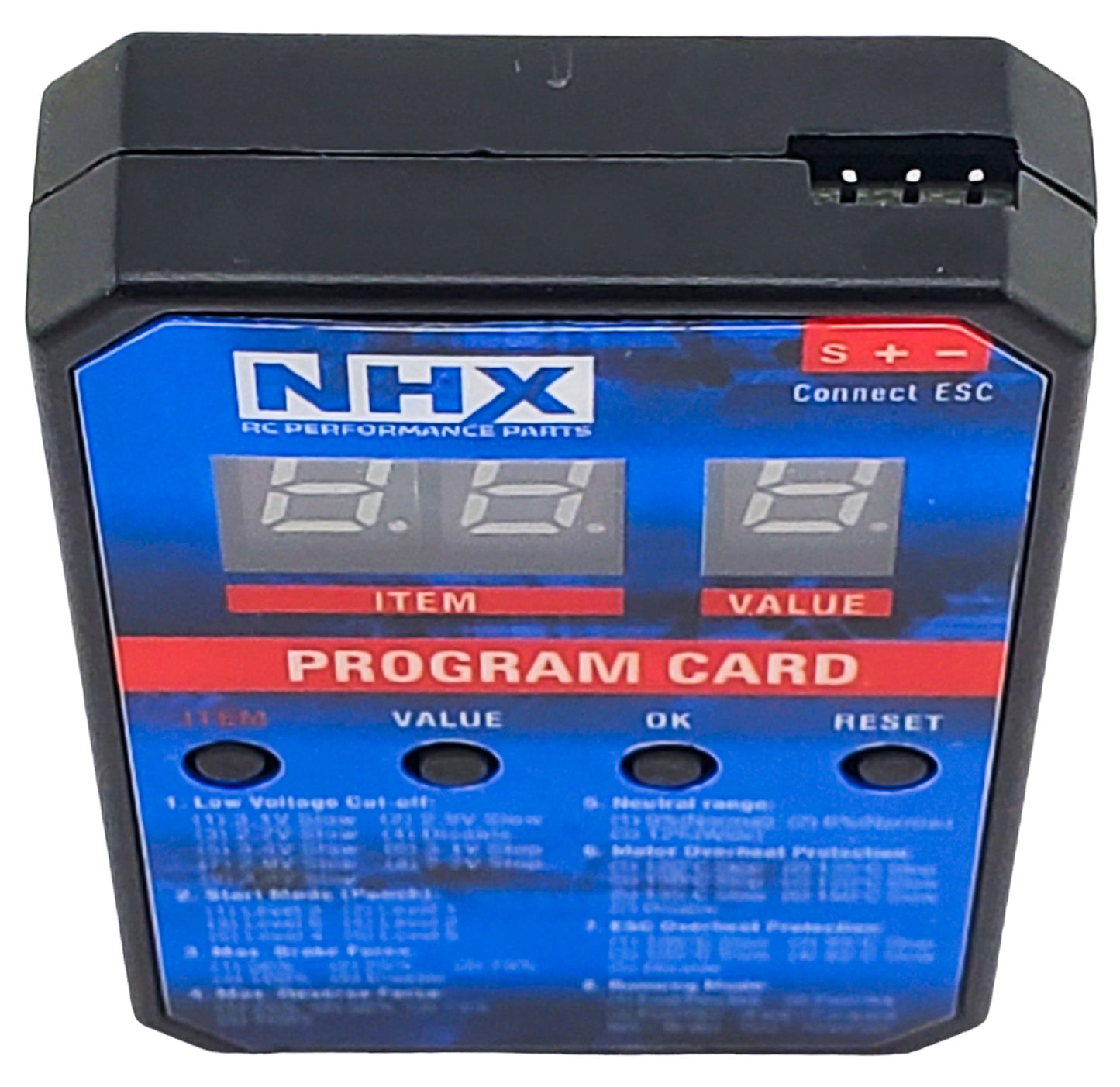 NHX RC Programming Card for Mini 28 Pro Brushless ESC