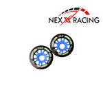 Nexx Racing NXUSA-EVO-F-0.5-19 19mm & F-0-19mm Threaded Carbon-Fiber Reinforced EVO Flanged Front Wheels (2 pcs) for Mini-Z
