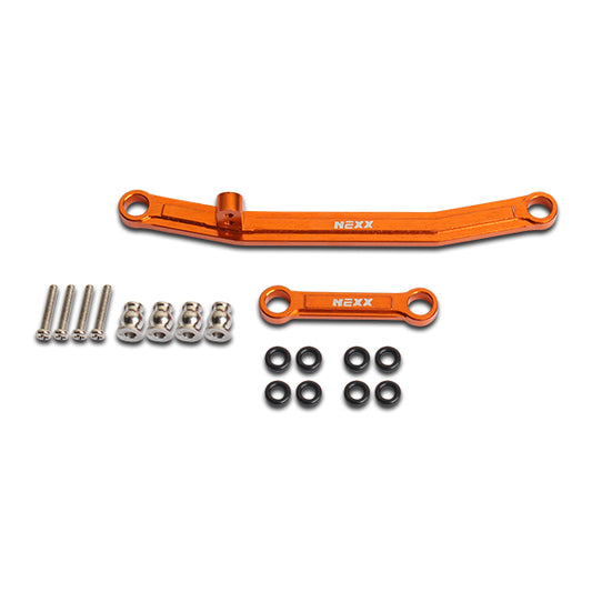 NX-236-O NexxRacing CNC Aluminium Steering Link Set for 1/24 RC Crawler Axial SCX24 Front Axle (ORGANE)