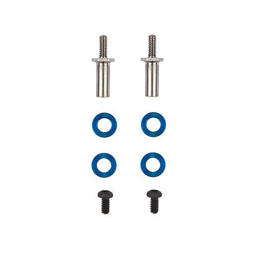 Team Associated RC28R FT Adjustable Front Axles, Titanium
