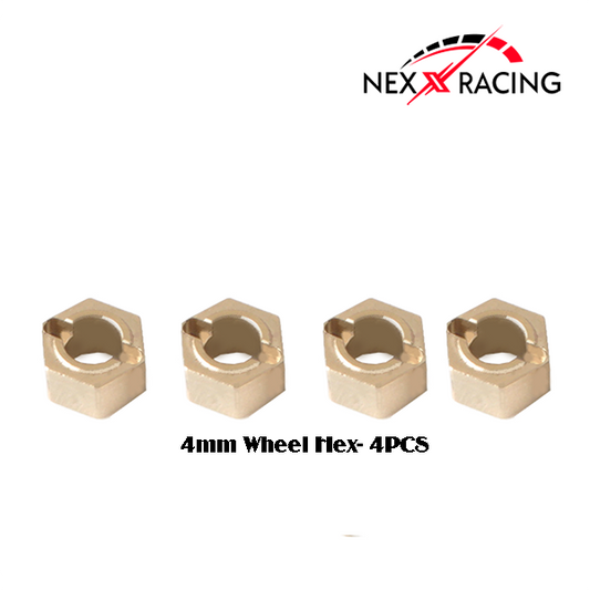 NX-371-5  BRASS WHEEL HUB  FOR FMS FCX24 ( MAX SMASHER AND POWER WAGON)