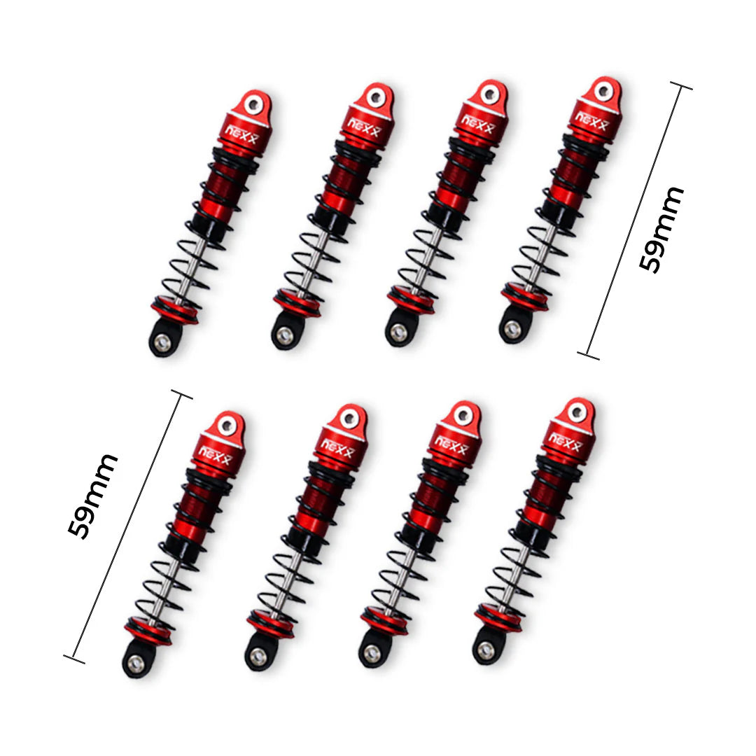 Nexx Racing NX-424-8 59mm Long Oil Shocks (8pcs) for Terranaut 8×8