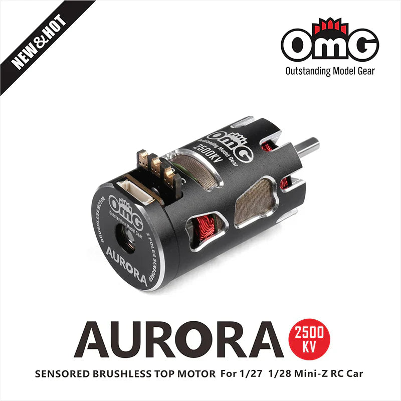 OMG AURORA S2 Sensored Brushless Motor 2500kv (Black)