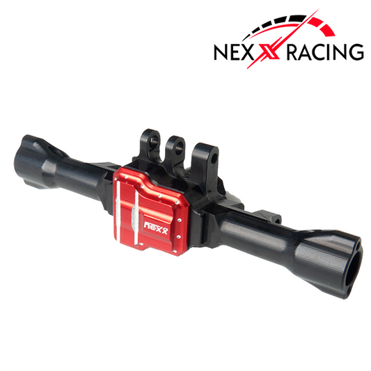 NX-380-BL-Nexx Racing CNC Alu Rear Axle Housing For TRX4M ( Included Bearing )-Black