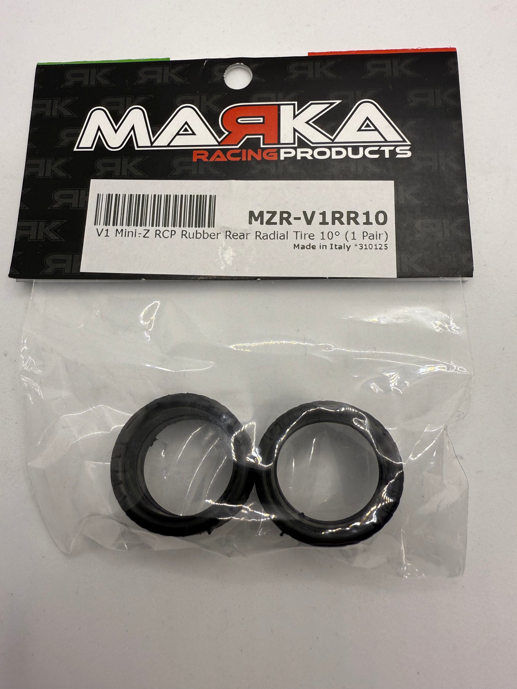 Marka MZR-V1RR 05,10,15,20,25 11mm Mini-Z RCP Rubber Rear Radial Tire (1 Pair)
