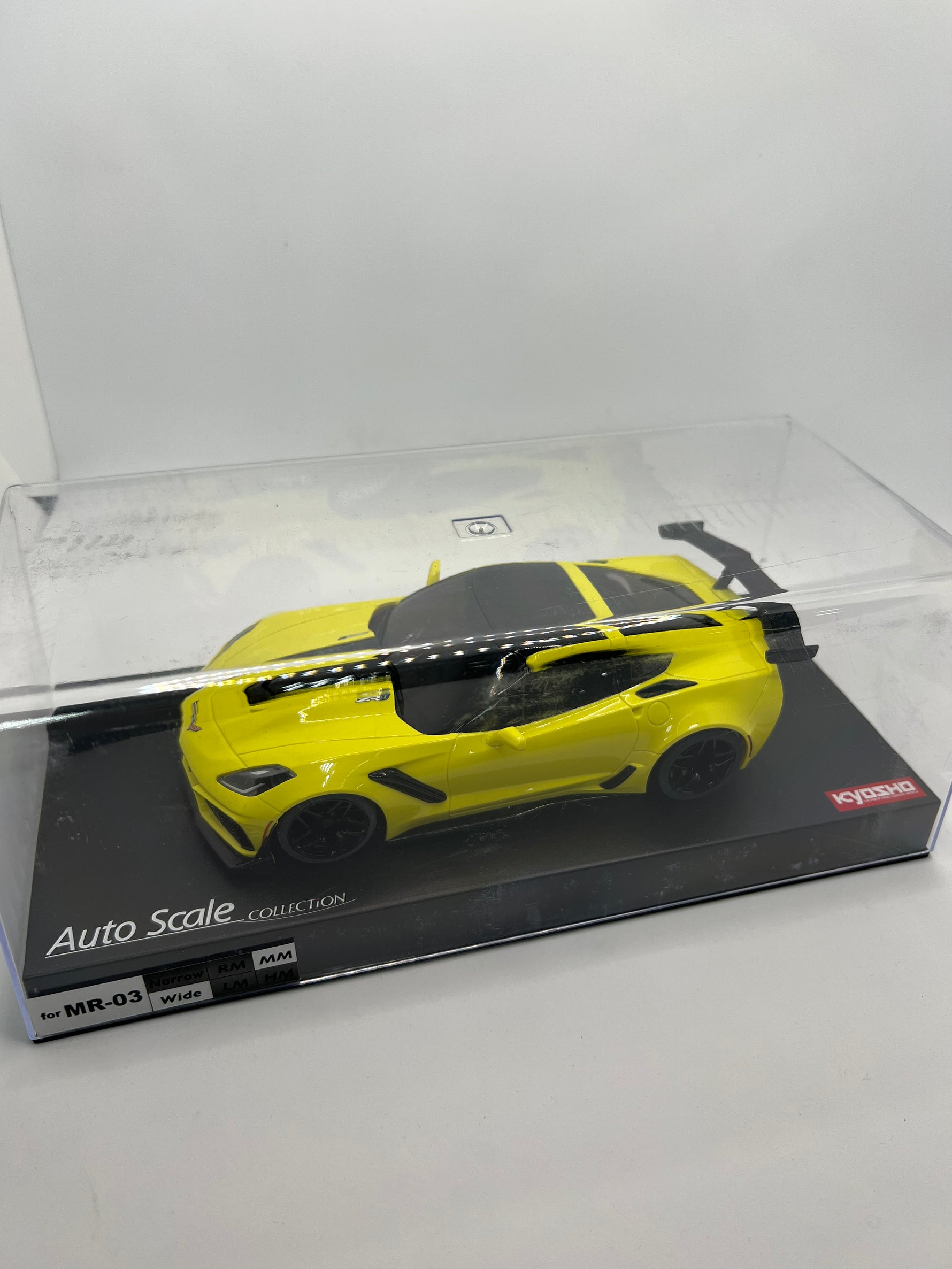 Kyosho Mini-Z ASC MR03WMM Chevrolet Corvette ZR1 Yellow Body Set (Displayed never raced)