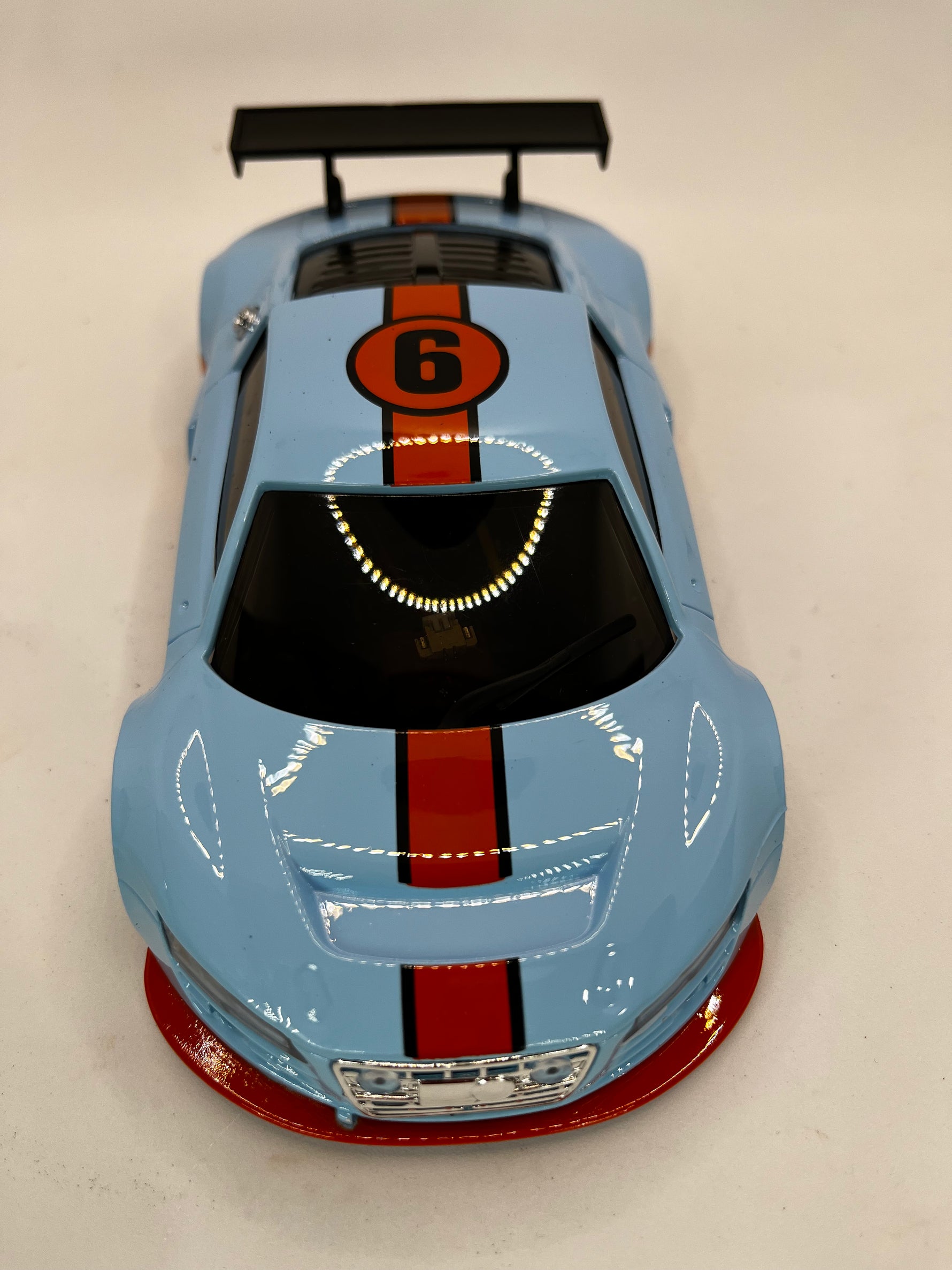 Silver Horse RC Mini-Z R8 98mm body - Gulf Livery Silver Horse RC Mini-Z R8 98mm body - Gulf Livery