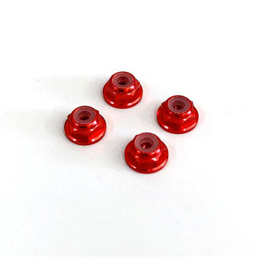 NX-115 Nexx Racing M2 Lock Nut (4pcs) (RED)