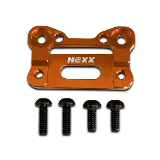 NX-203 Nexx Racing  Alu Interchangeable Front Body Mount Base (ORANGE)