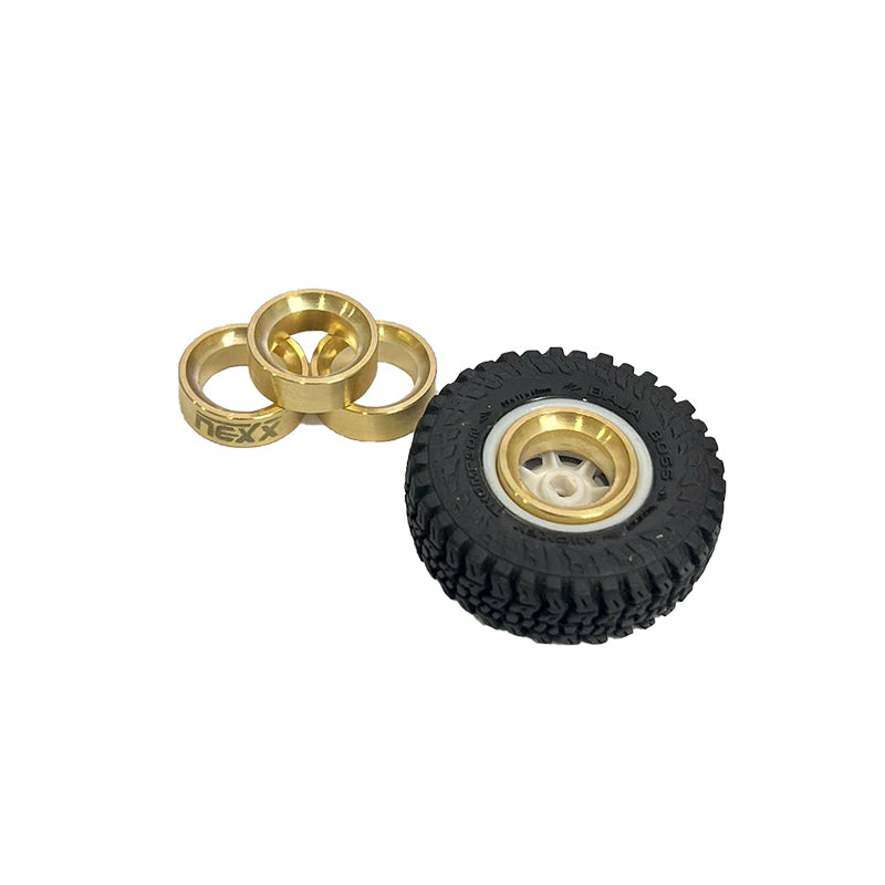 Nexx Racing NX-630 Brass Wheel Weights (4pcs) for Axial SCX30