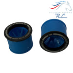 Special Edition Silver Horse Blue Racing 2WD “JUD” Rear Threaded Carbon-Fiber Reinforced EVO Wheels