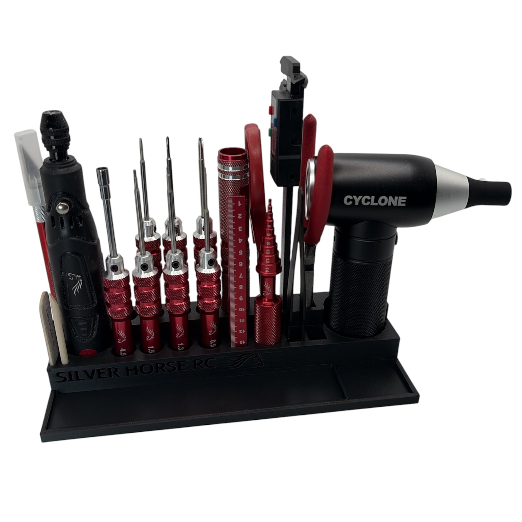 Silver Horse RC Master Tool Kit Rack V1.2,  new updated design for Rotary Tool & Cyclone+!