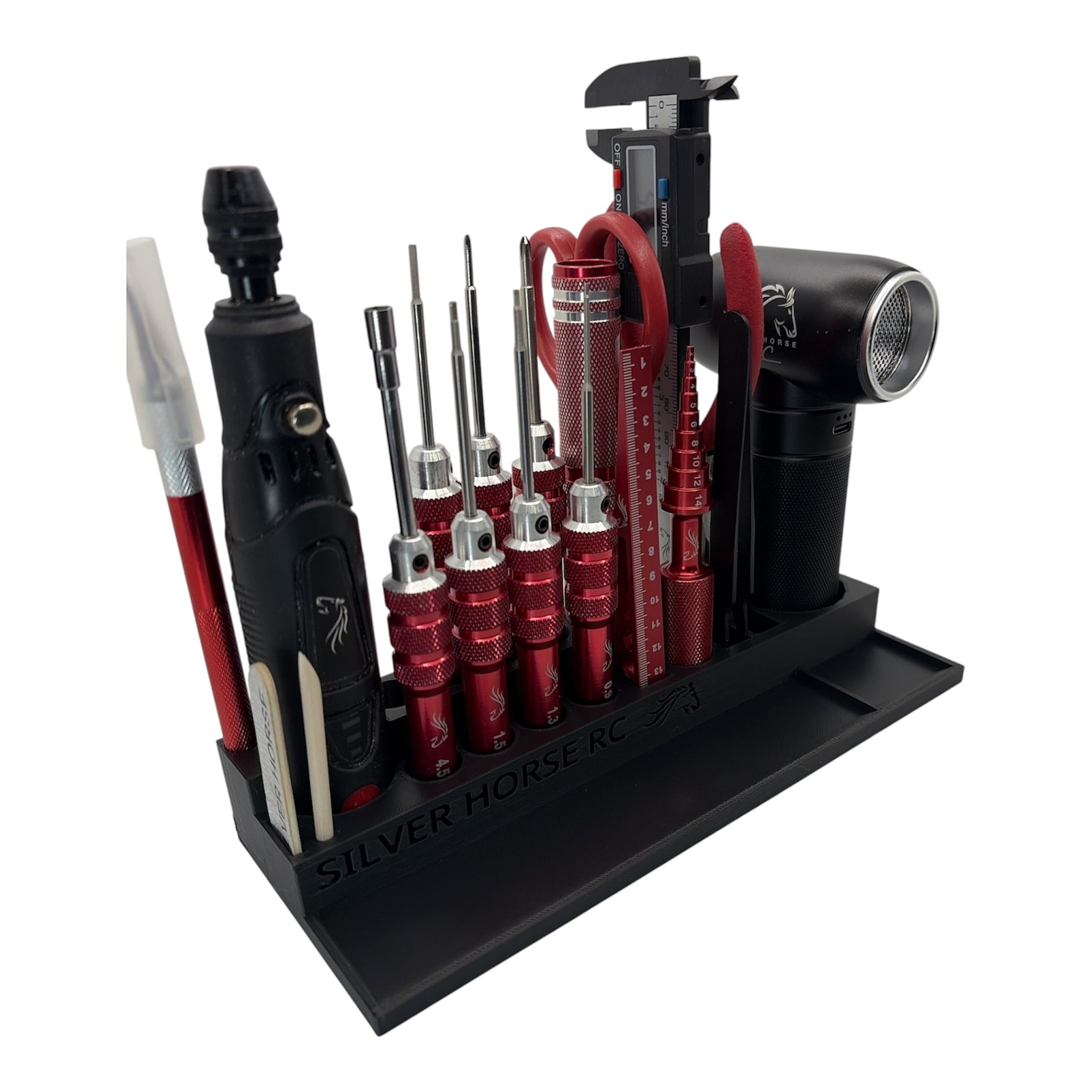 Silver Horse RC Master Tool Kit Rack V1.2,  new updated design for Rotary Tool & Cyclone+!