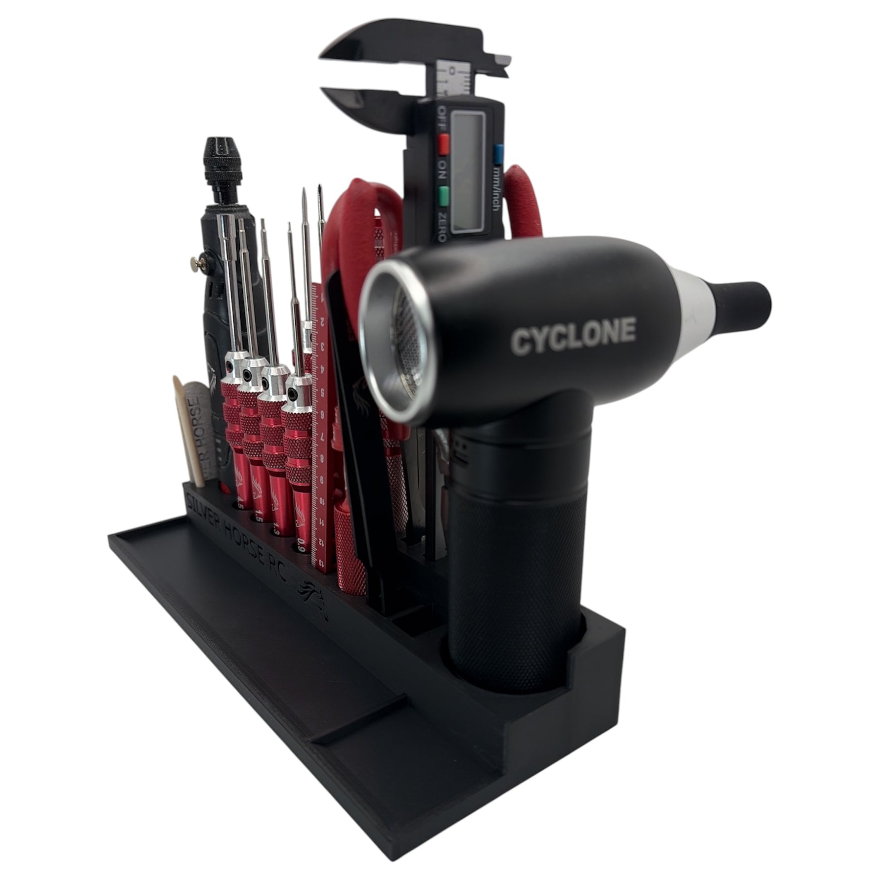 Silver Horse RC Master Tool Kit Rack V1.2,  new updated design for Rotary Tool & Cyclone+!