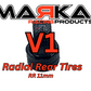 Marka MZR-V1RR 05,10,15,20,25 11mm Mini-Z RCP Rubber Rear Radial Tire (1 Pair)