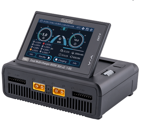 ToolkitRC M8d Touchscreen dual 65w Fast Charger