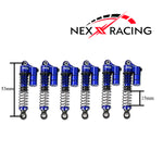 NX-421 Nexx Racing 53mm Reservoir shocks (6pcs) for Hobby Plus 1/18 ARKTOS 6X6