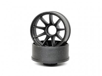 XRM002-N WHEELS, NARROW, RWD, light weight (2) BLACK