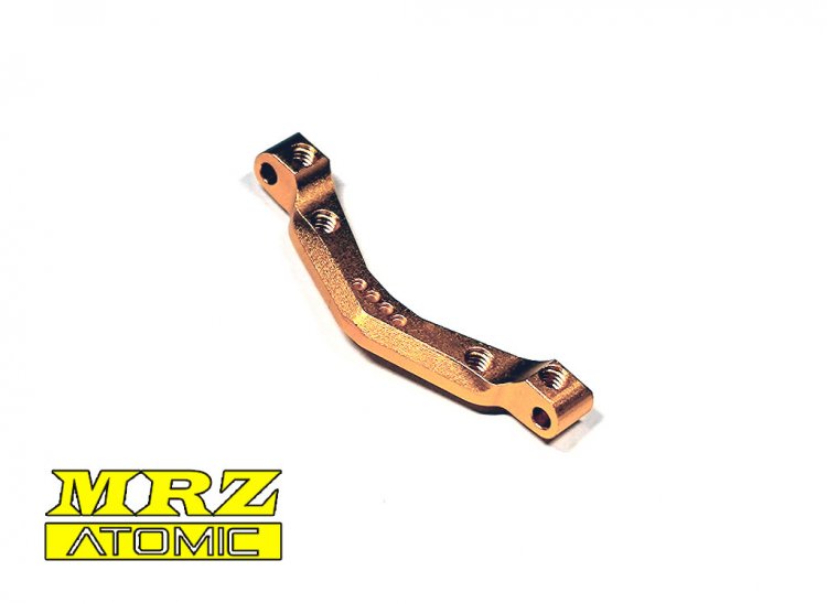 Atomic Racing MRZ CASTER ARM MOUNTS, Upper, 0, 2 & 4 degree, GOLD