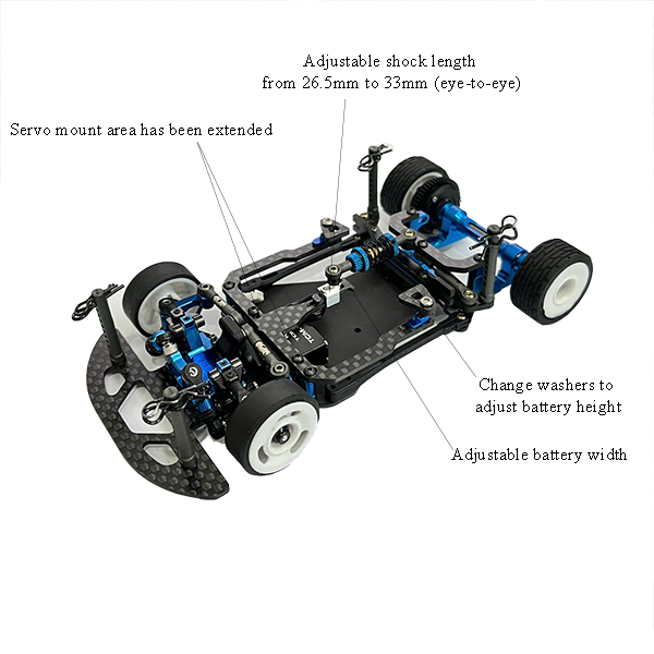 Nexx Racing NX-581 Carbon Battery Mount For Team Associated RC28