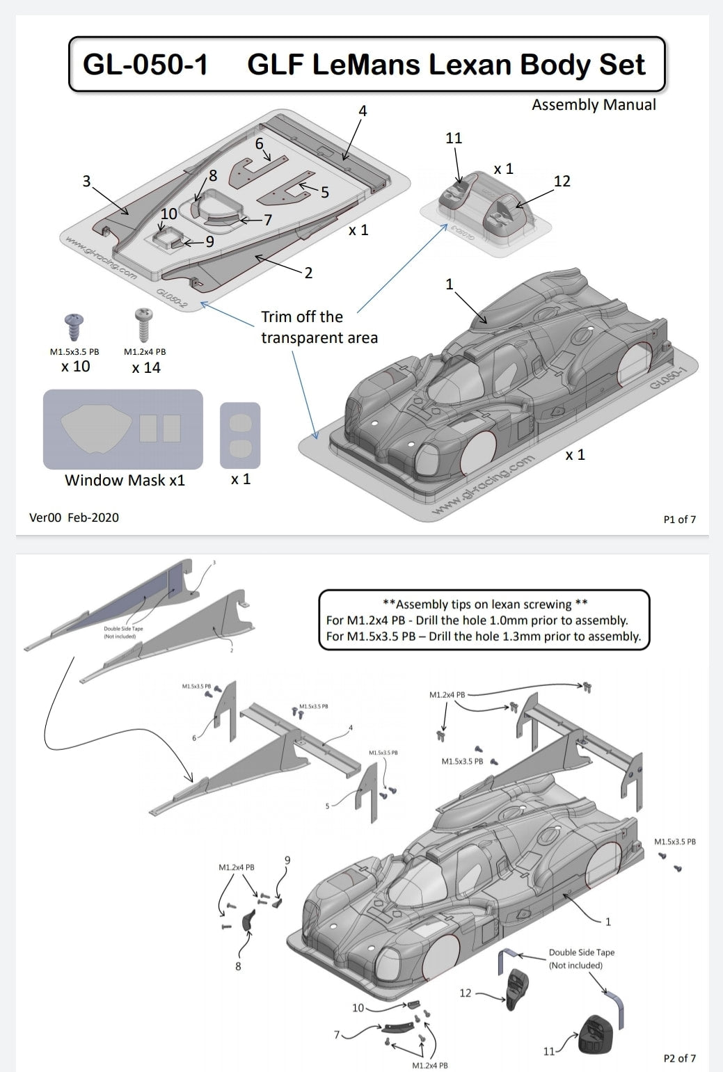 GLF LeMans conversion kit set