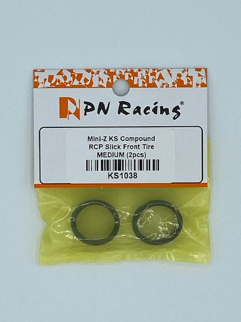 PN Racing Mini-Z KS Compound RCP Slick Front Tire MEDIUM (2pcs)