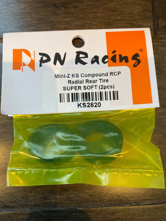 PN Racing Mini-Z KS Compound RCP Radial Rear Tire SUPER SOFT (2pcs)