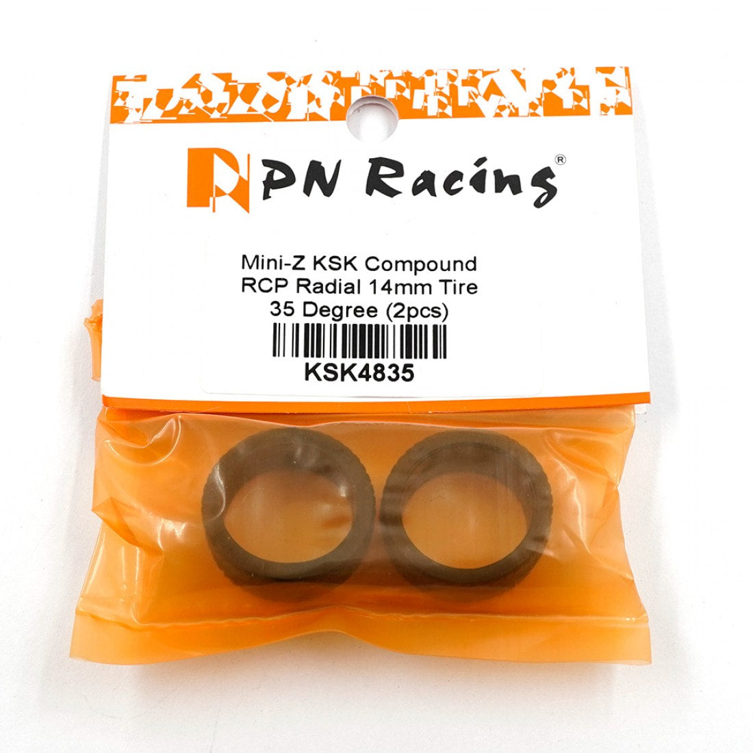 PN Racing Mini-Z KSK Compound RCP Radial 14mm Tire 35 Degree (2pcs)