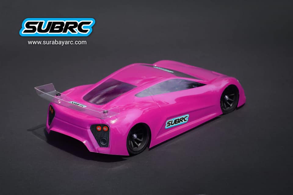 SUBRC - 1/28 LEXAN TOURING BODY ZENVO ST1 (98MM)