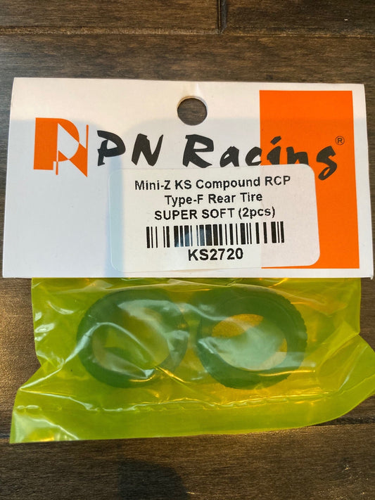 PN Racing Mini-Z KS Compound RCP Type-F Rear Tire SUPER SOFT (2pcs)