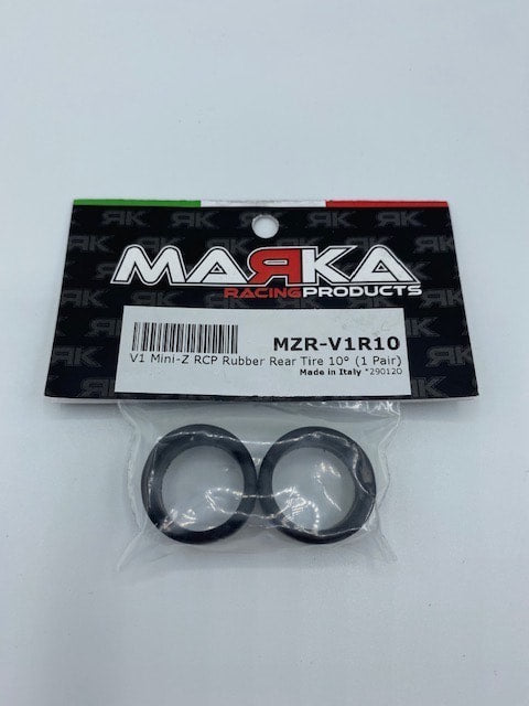 MZR-V1R10 Marka V1 Mini-Z RCP Rubber Rear Tire 10 degree (1 pair)