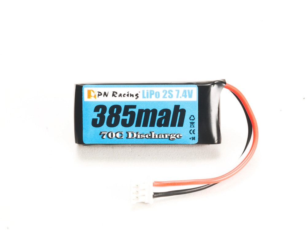 PN Racing V3 LiPo 2S 7.4V 385mah 70C Battery