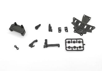 GL-Drift-2022- servo mount,body mount,servo horn,2nd deck,battery door & lock nuts set